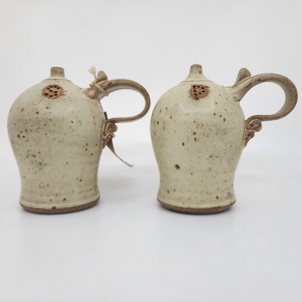 Vintage Disney World Village Pottery Chalet Jugs Salt & Pepper Shakers Stoneware